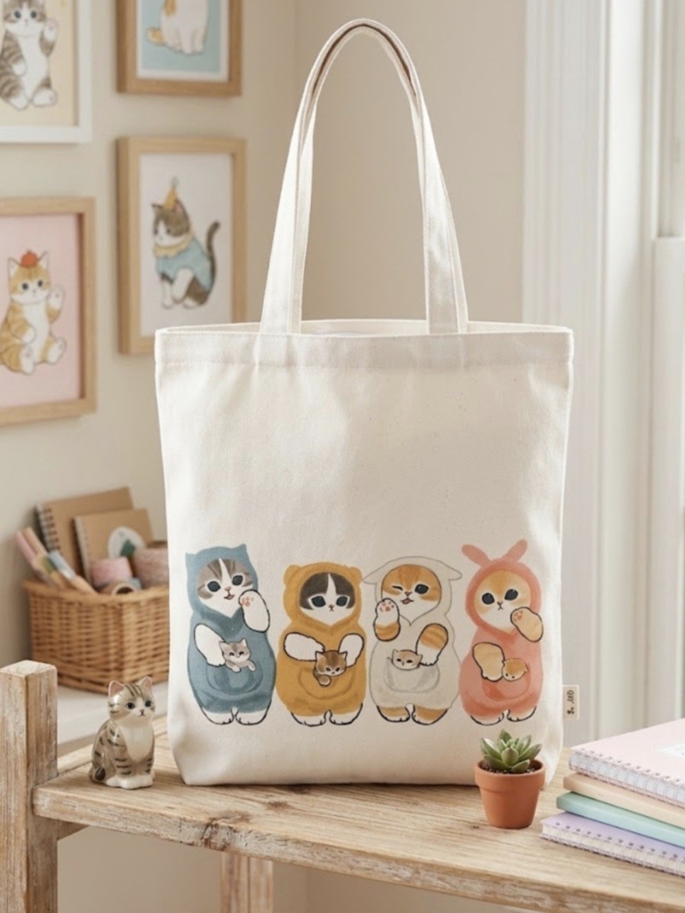 Mofusand Canvas Tote